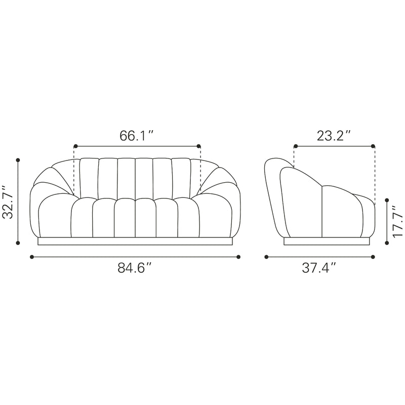 Zuo Bhutan Stationary Sofa 109342 IMAGE 11