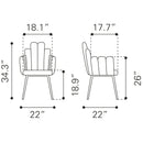 Zuo Noosa Dining Chair 109654 IMAGE 10