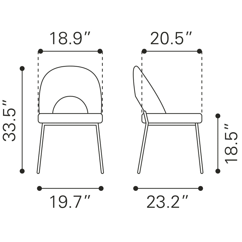 Zuo Torrey Dining Chair 109365 IMAGE 13