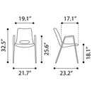 Zuo Desi 109731 Dining Chair - Beige & Gold IMAGE 9