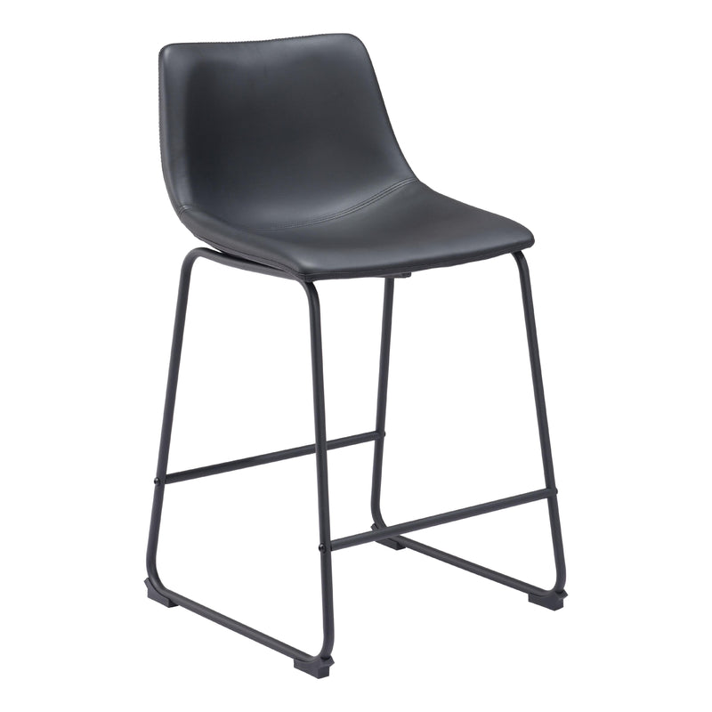  Zuo Smart 109649 Counter Stool - Black IMAGE 1