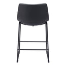  Zuo Smart 109649 Counter Stool - Black IMAGE 4