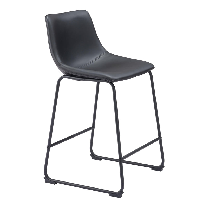  Zuo Smart 109649 Counter Stool - Black IMAGE 6