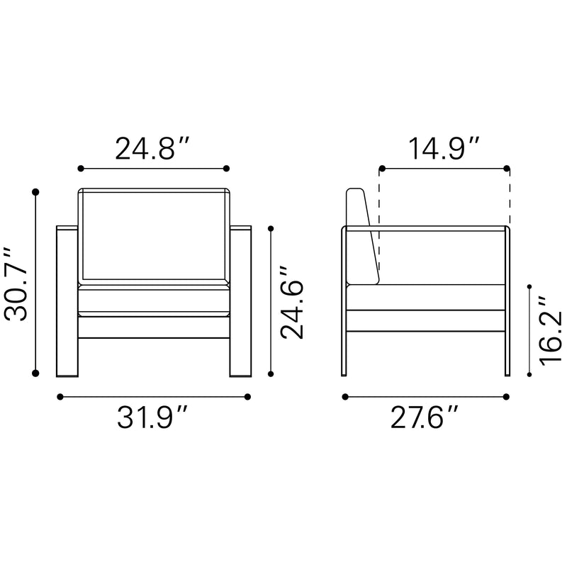 Zuo Outdoor Seating Chairs 703985 IMAGE 8