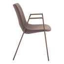  Zuo Desi 109730 Dining Chair - Brown & Walnut IMAGE 2