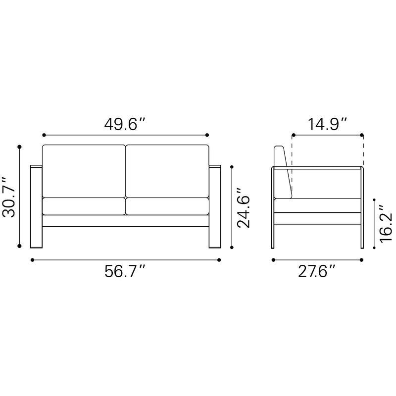 Zuo Outdoor Seating Sofas 703986 IMAGE 8