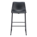  Zuo Smart 109650 Barstool - Black IMAGE 3