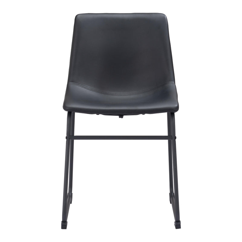 Zuo Smart 109648 Dining Chair - Black IMAGE 3