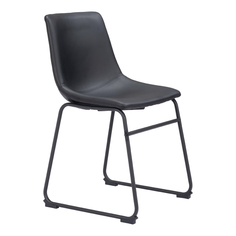 Zuo Smart 109648 Dining Chair - Black IMAGE 6