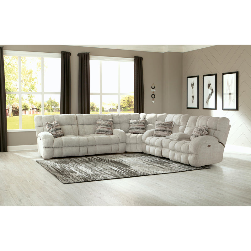  Catnapper Ashland 359 3 pc Reclining Sectional - Buff IMAGE 1