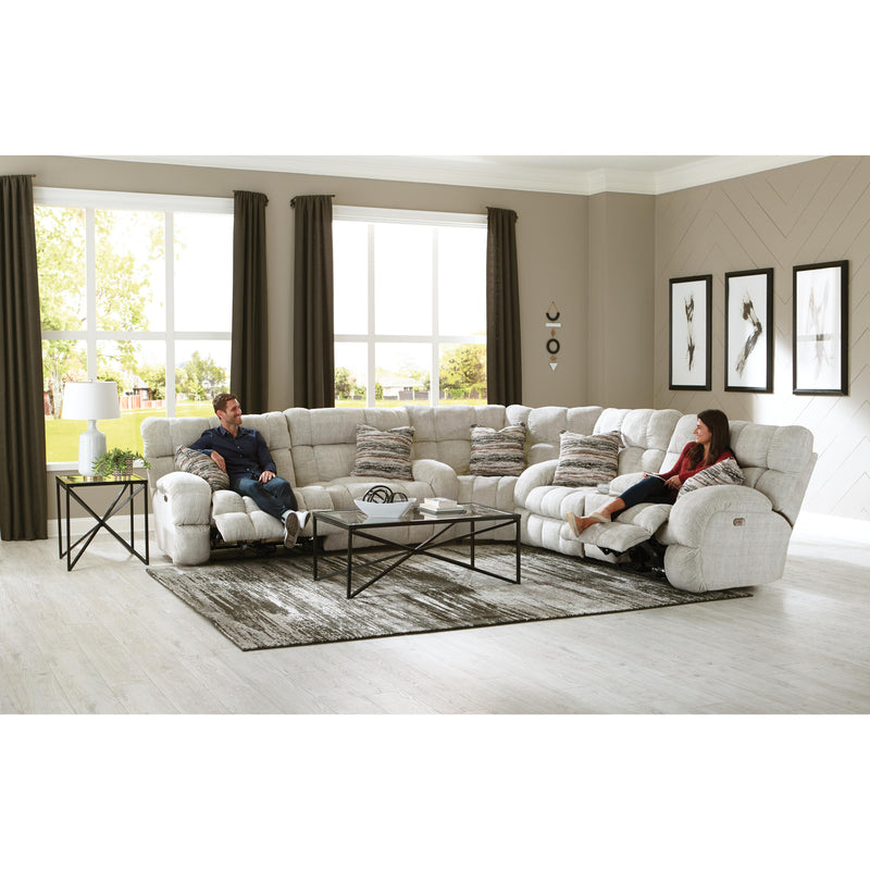  Catnapper Ashland 359 3 pc Reclining Sectional - Buff IMAGE 3