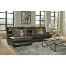  Catnapper Como 436 3 pc Reclining Modular Sectional - Chocolate IMAGE 2