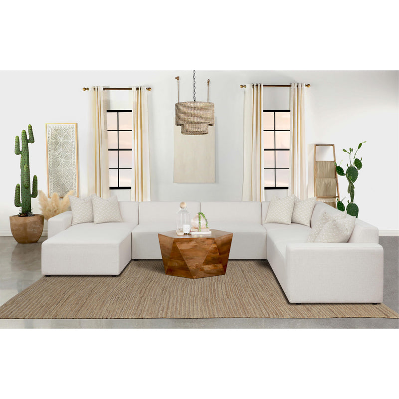 Coaster Furniture Freddie 551641-SET 7 pc Upholstered Modular Sectional - Pearl IMAGE 16