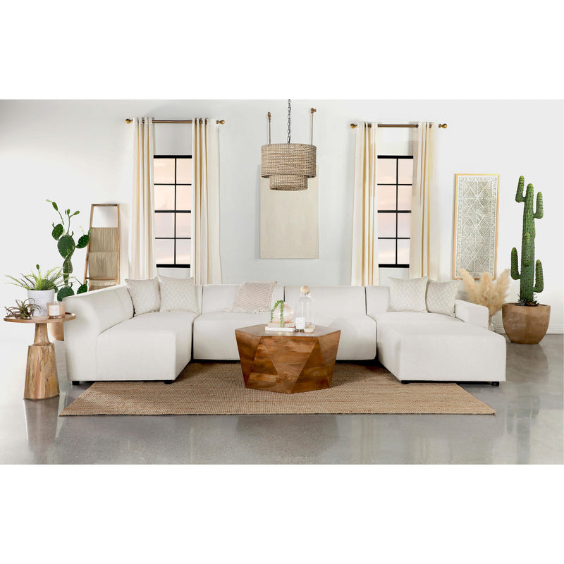 Coaster Furniture Freddie 551641-SETR 6 pc Upholstered Modular Sectional - Pearl IMAGE 13