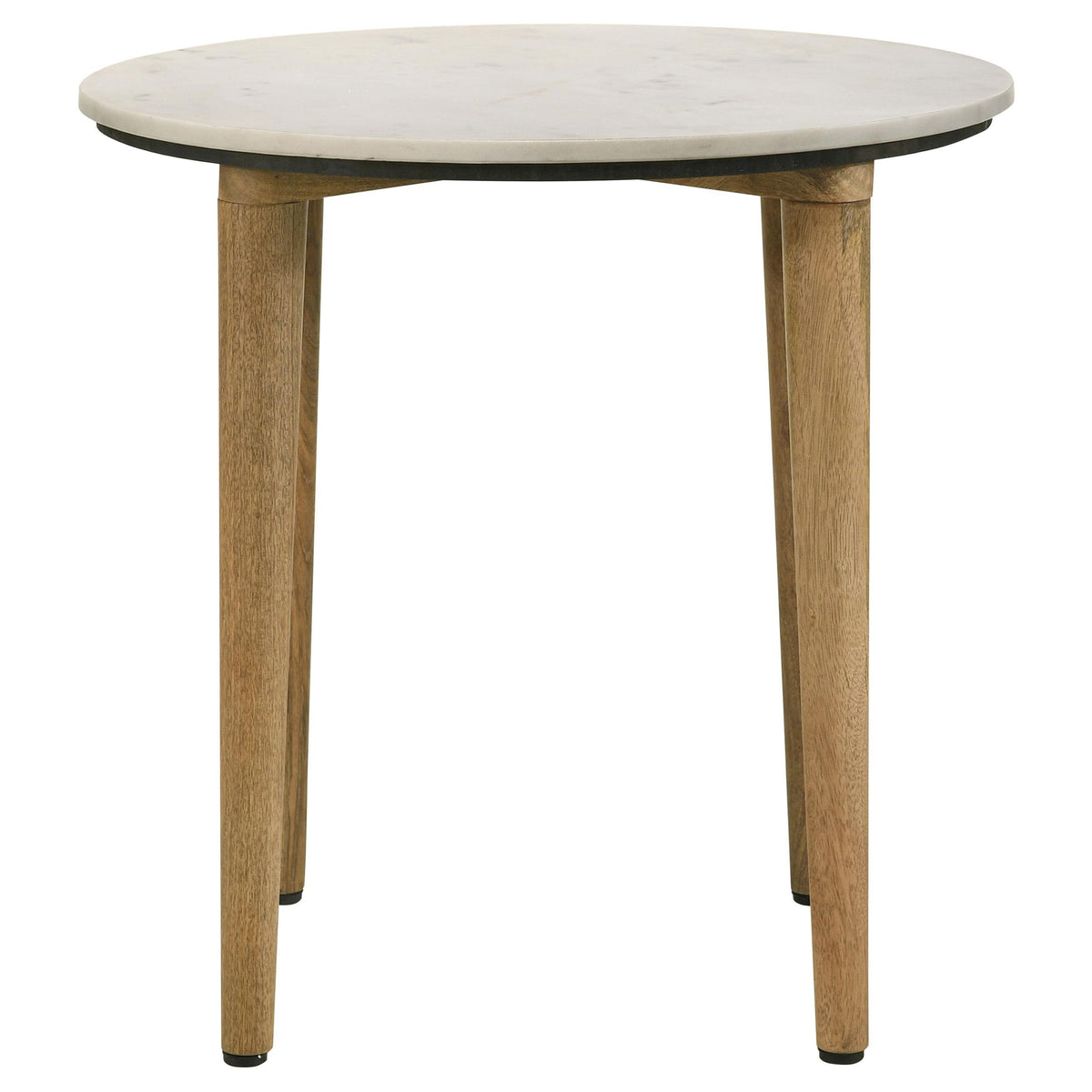 Coaster Furniture Aldis 703717 Round Marble Top Side End
