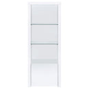 Coaster Furniture Jude 704254 Media Tower - High Gloss White IMAGE 4