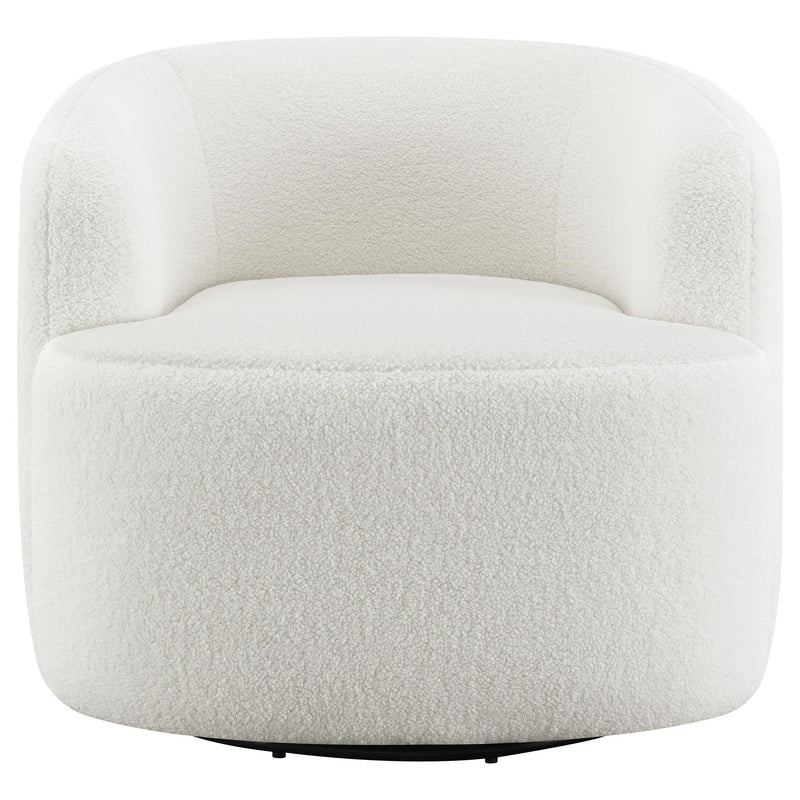 Coaster Hudson Natural Upholstered Swivel Chair