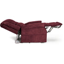 Ultimate Power Recliner Fabric - Lift Chair MM-101 Lay-Flat Chaise Lounge - Felix Burgundy IMAGE 2