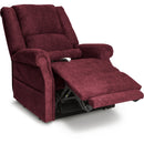 Ultimate Power Recliner Fabric - Lift Chair MM-101 Lay-Flat Chaise Lounge - Felix Burgundy IMAGE 3