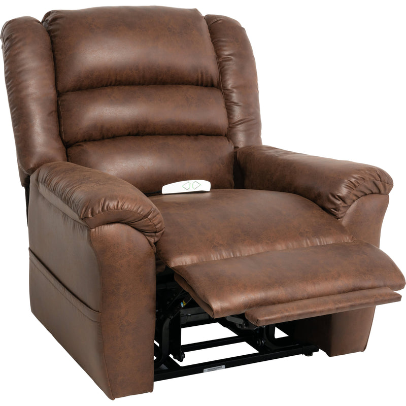 Ultimate Power Recliner Lift Chair MM-6200 Chaise Lounger with Comfort Control - Watford Cognac IMAGE 5