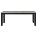  Coaster Furniture Elodie 121221 Rectangular 78-inch Extension Leaf Dining Table - Black IMAGE 3