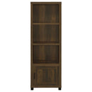 Coaster Furniture Sachin 707736 3-shelf Media Tower With Storage Cabinet - Dark Pine IMAGE 4