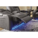 Signature Design by Ashley Fyne-Dyme 3660218 Power Reclining Loveseat with Console and Adjustable Headrest IMAGE 10