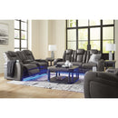 Signature Design by Ashley Fyne-Dyme 3660218 Power Reclining Loveseat with Console and Adjustable Headrest IMAGE 18