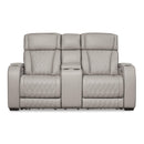 Signature Design by Ashley Boyington U2710518 Power Reclining Loveseat with Console and Adjustable Headrest IMAGE 3