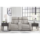 Signature Design by Ashley Boyington U2710518 Power Reclining Loveseat with Console and Adjustable Headrest IMAGE 6