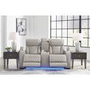 Signature Design by Ashley Boyington U2710518 Power Reclining Loveseat with Console and Adjustable Headrest IMAGE 7