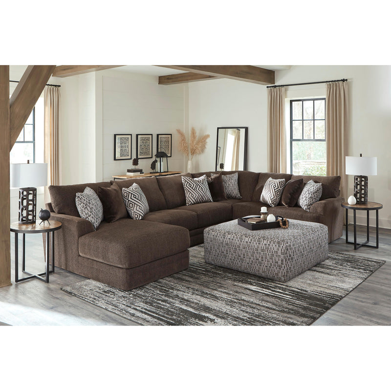 Jackson Furniture Galaxy 2480 3 pc Sectional - Chocolate IMAGE 2