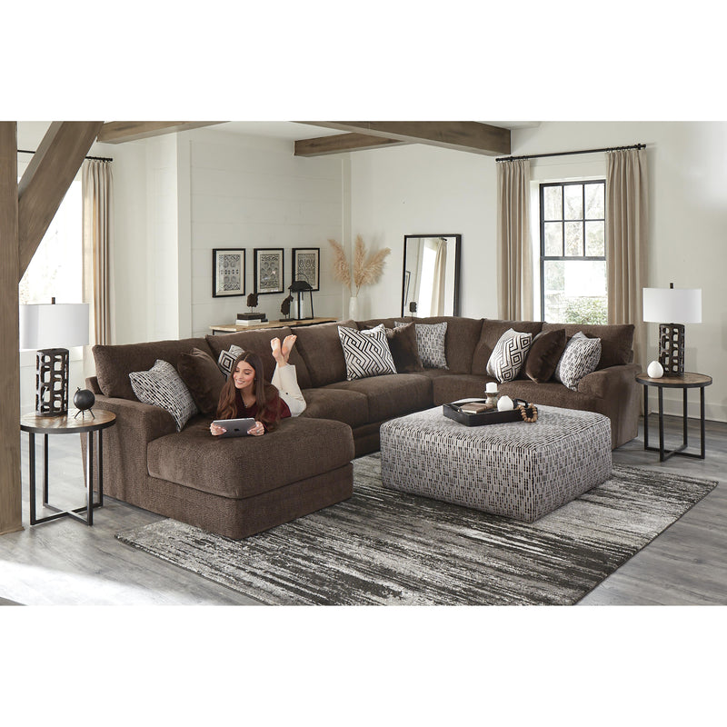 Jackson Furniture Galaxy 2480 3 pc Sectional - Chocolate IMAGE 3