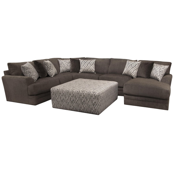 Jackson Furniture Galaxy 2480 3 pc Sectional - Chocolate IMAGE 1