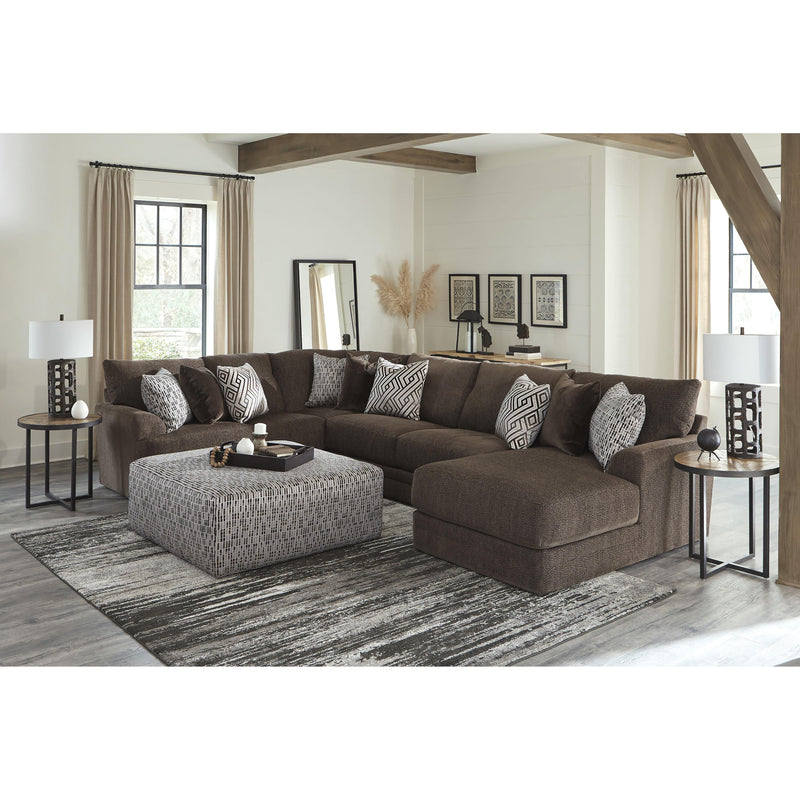 Jackson Furniture Galaxy 2480 3 pc Sectional - Chocolate IMAGE 2