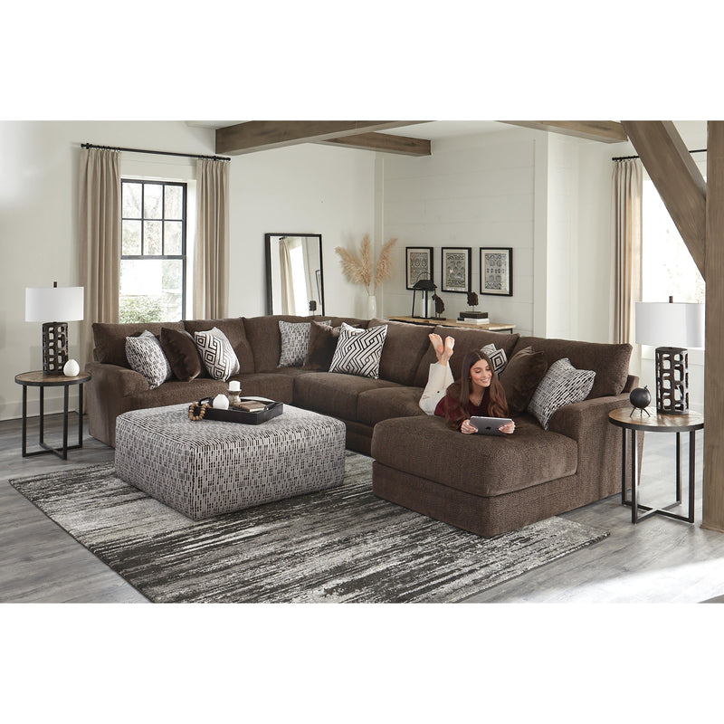 Jackson Furniture Galaxy 2480 3 pc Sectional - Chocolate IMAGE 3