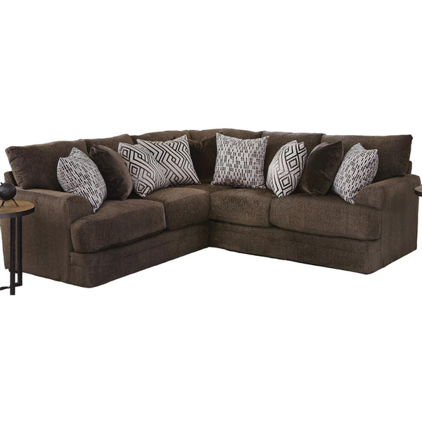 Jackson Furniture Galaxy 2480 3 pc Sectional - Chocolate IMAGE 1