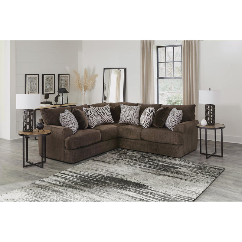 Jackson Furniture Galaxy 2480 3 pc Sectional - Chocolate IMAGE 2
