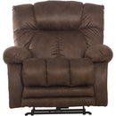  Catnapper Dawkins 647937 Power Lay Flat Recliner w/Oversize Xtra Comfort Footrest - Chocolate IMAGE 4