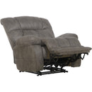  Catnapper Dawkins 647937 Power Lay Flat Recliner w/Oversize Xtra Comfort Footrest - Charcoal IMAGE 2