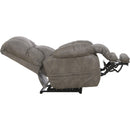  Catnapper Dawkins 647937 Power Lay Flat Recliner w/Oversize Xtra Comfort Footrest - Charcoal IMAGE 8