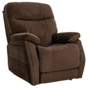 Ultimate Power Recliner Fabric - Lift Chair MM-3710 Lay-Flat with 3 Zone Heat System and MegaGuard - Velvety Mink IMAGE 1
