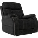 Ultimate Power Recliner Fabric - Lift Chair MM-3712 Infinite Position and 3 Zone Heat System with MegaGuard - Ebony IMAGE 1