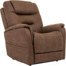 Ultimate Power Recliner Fabric - Lift Chair MM-3730 Power Recliner with Lift Function - Stonewash Granite IMAGE 1
