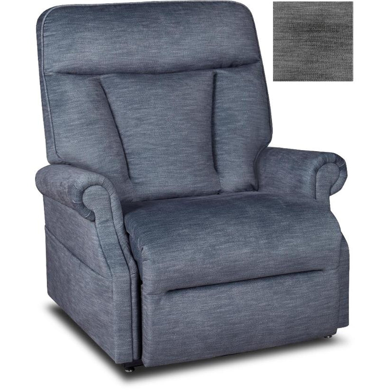 Ultimate Power Recliner Fabric Lift Chair MM 7305 Bariatric Power Recliner with Lift Darby Pewter