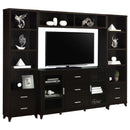 Coaster Furniture Lewes 700881-S4 4 pc Entertainment Center - Cappuccino IMAGE 2