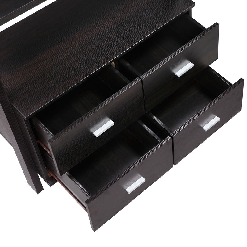 Coaster Furniture Colella 800319-S3 3-Piece Storage Ladder Bookcase Set - Cappuccino IMAGE 5