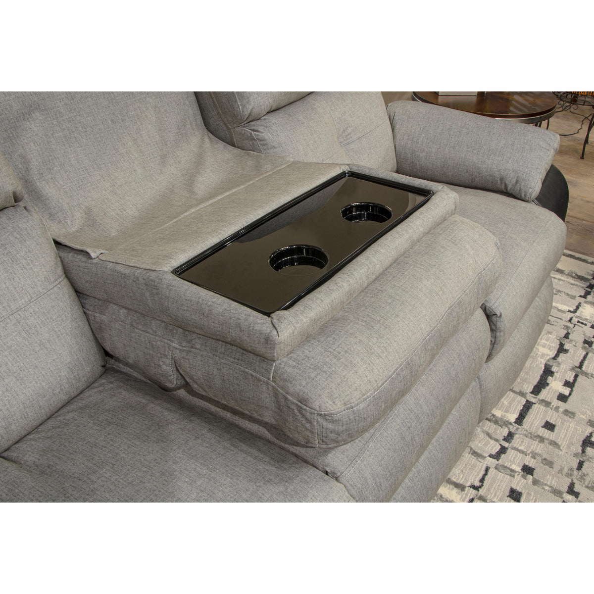 Catnapper Felix 11445 Sofa with 3 Recliners - Black/Grey Catnapper Felix 11445 Sofa with 3 Recliners - Black/Grey