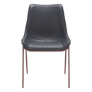  Zuo Magnus 109933 Dining Chair - Black & Walnut IMAGE 3