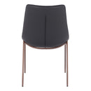  Zuo Magnus 109933 Dining Chair - Black & Walnut IMAGE 4